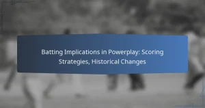 Batting Implications in Powerplay: Scoring Strategies, Historical Changes